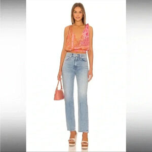 NWT Free People Tied To You Tank in Lemonade Combo Size M